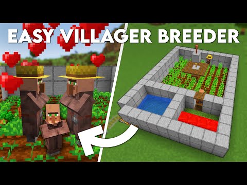 Minecraft EASY Infinite Villager Breeder Tutorial