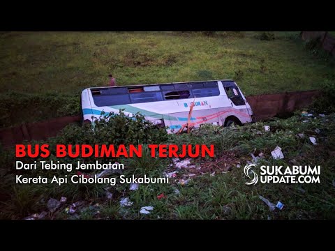 Video: Bus Budiman Terjun Dari Tebing Jembatan Kereta Api Cibolang Sukabumi
