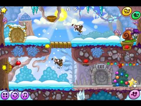 Let's Play Snail Bob 6: Winter Story 01 - Fun Times in the Snow