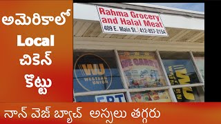 Chicken shop in USA || Indians Non veg food habits in USA || Shops in USA EP-2