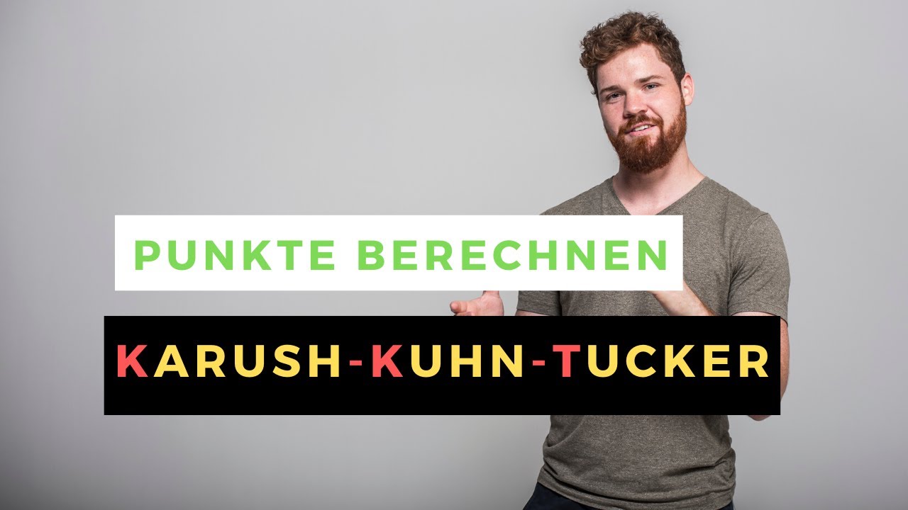 Karush-Kuhn-Tucker (KKT) Punkte berechnen