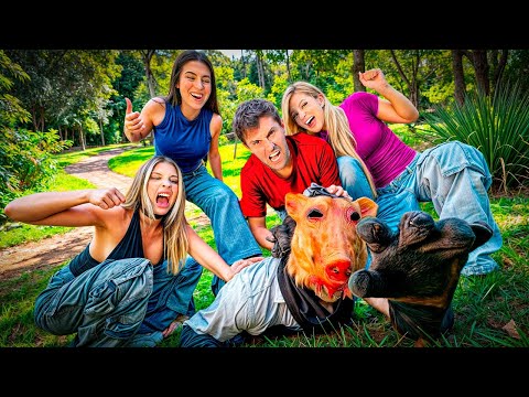 CAPTURAMOS O HOMEM-PORCO E TIRAMOS A MÁSCARA!!