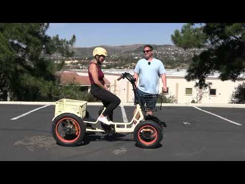 It’s Like an ATV Quad But It's an ELECTRIC BIKE! First Ride on This Crazy 4-Wheeler EBike!