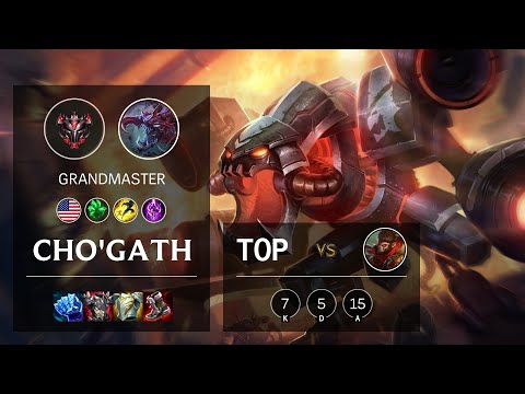 Cho'Gath Top vs Wukong - NA Grandmaster Patch 11.4