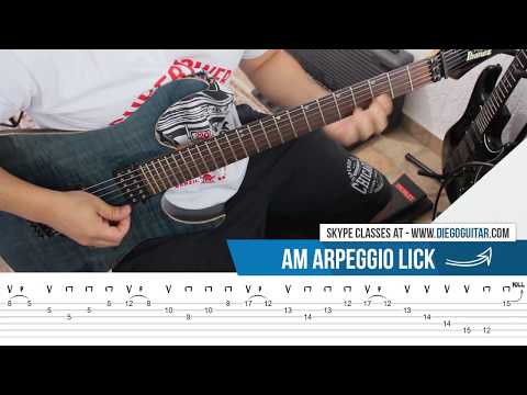 Am Arpeggio Lick - with TAB