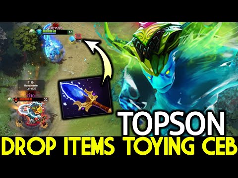 TOPSON [Morphling] Show His Master Tier Heroes Drop Items Toying Ceb Dota 2