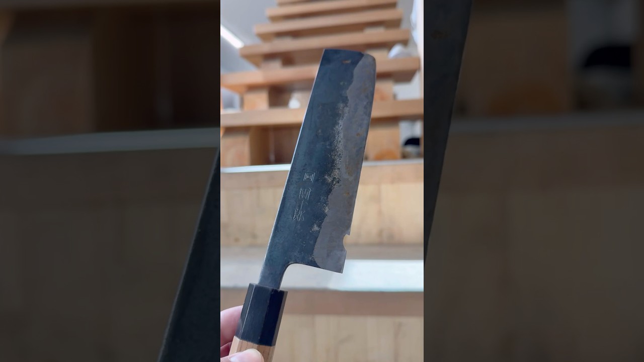 家庭用の包丁が欠けたらアップグレードする。 #職人 #料理 #包丁#研ぎ