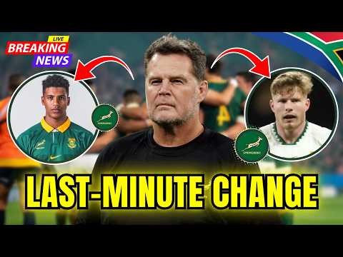 Springboks Latest: Rassie Makes Late Change #Springboks #RassieErasmus #RugbyNews