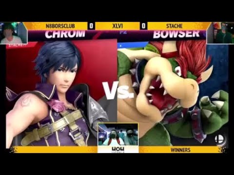 SSBU - 4o4 Ultimate Weekly XLVI - Stache (Chrom, Palu) vs N8borsclub (Bowser, Mac, Cloud) - WR2