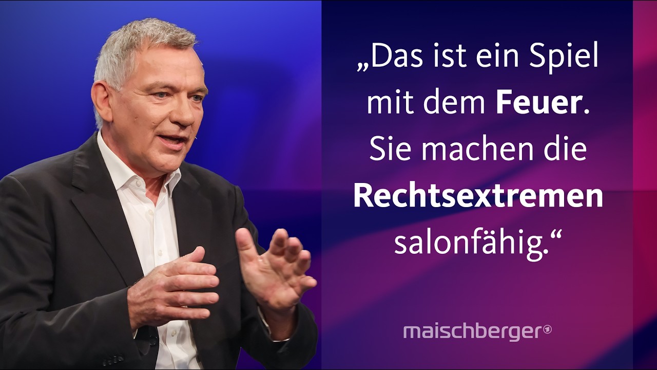 Manfred Weber und Jan van Aken diskutieren: EU-Brandmauer gefallen? | maischberger