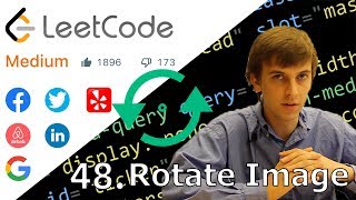 YouTube video 'LeetCode 48. Rotate Image (Solution Explained)'