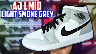 Air Jordan 1 Mid Light Smoke Grey Review and On Feet!