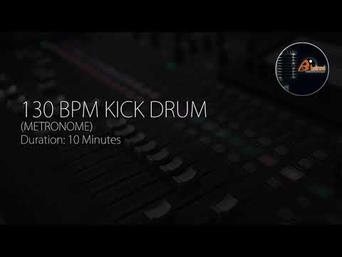 130 bpm kick drum metronome
