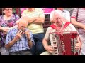 CAVAN FLEADH 2012  Mick Foster (Foster & Allen), plays accordion with  Noel Battles on mouth organ.