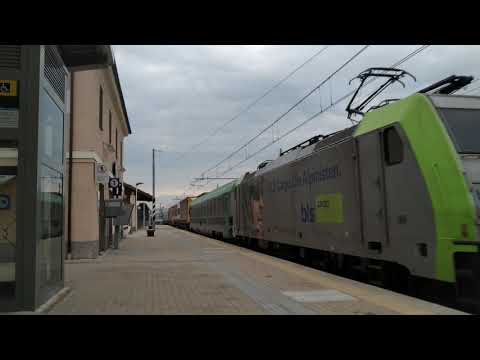 i treni della Novara - Domodossola trainati dalle E486 e dalle Re 475 di BLS cargo (parte 1/2)