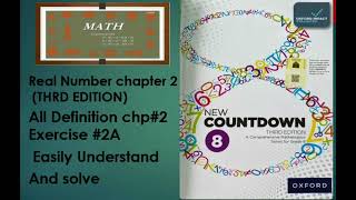 Download the video "Lecture:06 part:01 oxford  book 8third edition || chapter 2 || Exercise 2A solved definition"
