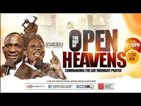 THE DAY OF OPEN HEAVENS | PROPHETIC DECLARATION AT COMMANDING THE DAY MIDNIGHT PRAYER | 22-11-2024