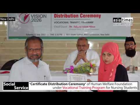 Certificate Distribution for Nursing Students | HWF | Asia Times