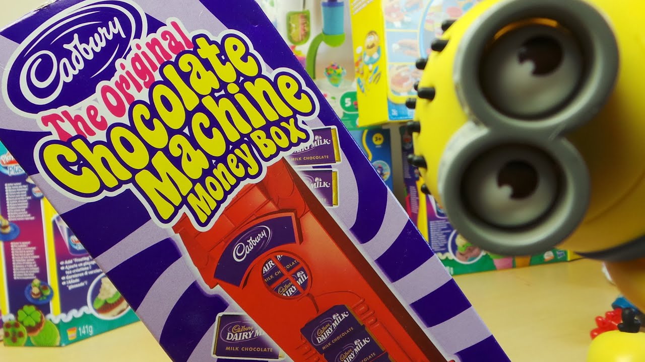 Box Opening of Cadbury Chocolate Machine Money Box Toy With Minion Help