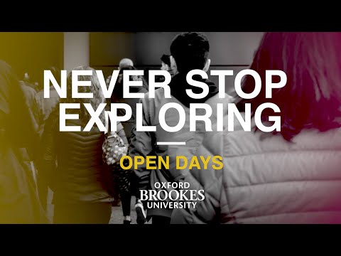 Virtual Open Days | Oxford Brookes University