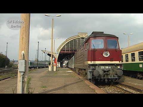 Bahnknoten Gera Anfang der neunziger Jahre