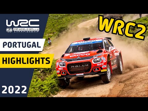 WRC Rally Highlights : WRC Vodafone Rally de Portugal 2022 : WRC2 Results and Final Day Rally Action