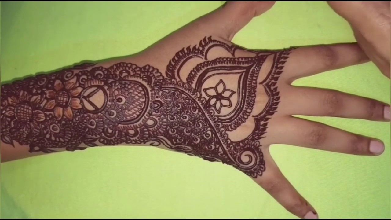 Backhand Mahandi Designs || Back Design || Design back side