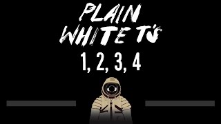 Plain White T&#39;s • 1, 2, 3, 4 (CC) 🎤 [Karaoke] [Instrumental Lyrics]