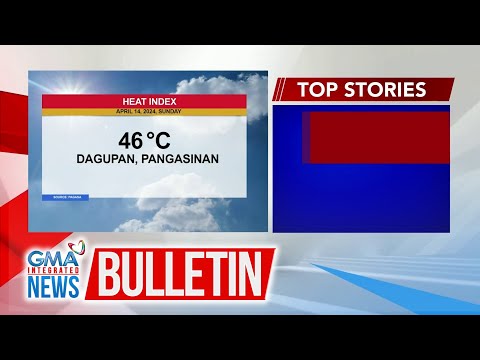 Pumalo ng 46C ang pinakamataas na heat index o damang init… GMA Integrated News Bulletin
