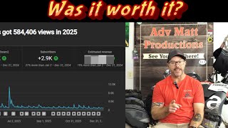 How Much I Actually Made Running an Adventure Motorcycle YouTube Channel (2025) | Was It Worth It?