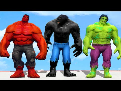Game 3 Pro Superheroes | Black Hulk 2099 vs Red Hulk vs Savage Hulk