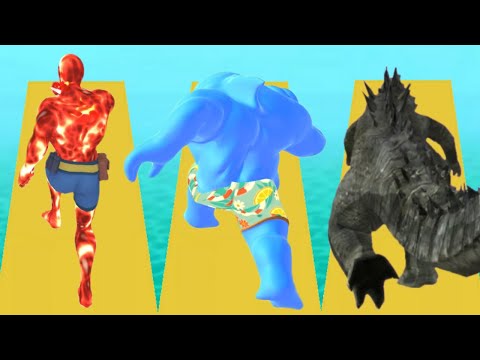 DNA EVOLUTION 3D vs ANGRY SHARK vs KAIJU RUN - Triple Games