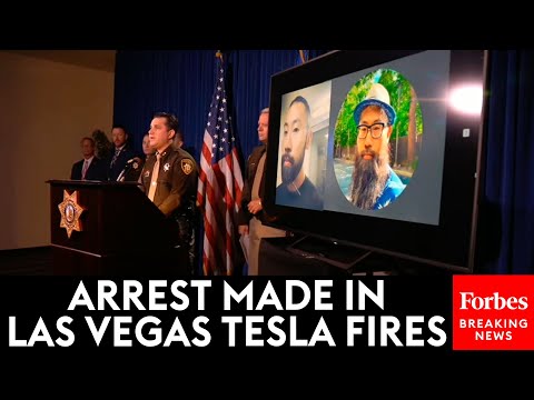 BREAKING NEWS: Las Vegas Sheriff Announces Arrest In Fire Attacks On Tesla Dealership