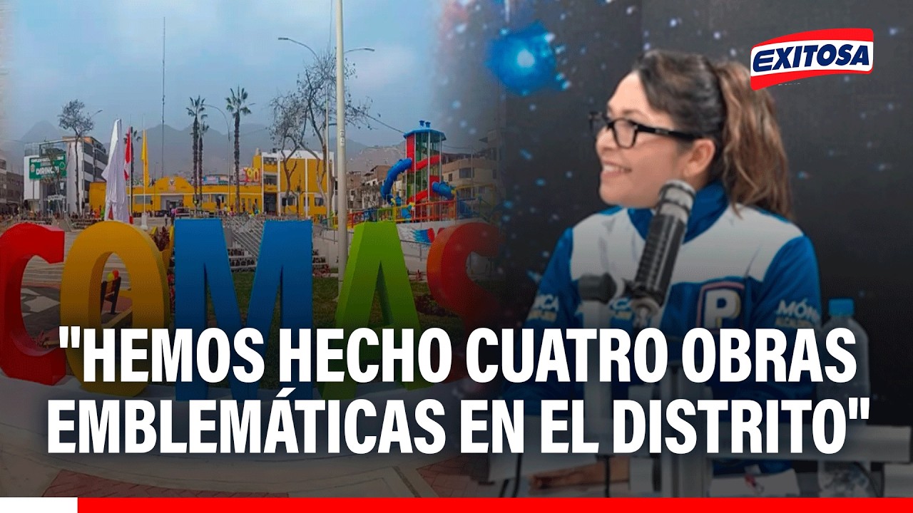 🔴🔵 Mónica Acuña busca continuar con más obras para los vecinos de Comas