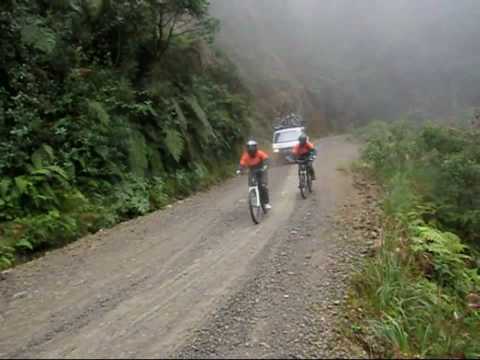 Death Road - biking the most dangerous road La Paz- Coroico Bolivia