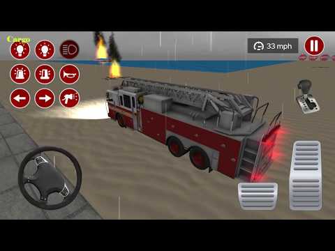 Fire Truck Driving Simulator 2020 - fire games - Android Gameplay