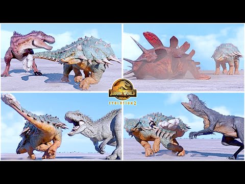 Destroyer Bumpy the Ankylosaurus VS All Dinosaurs Killing Animations 🦖 Jurassic World Evolution 2
