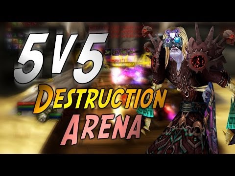 Destruction Warlock 5v5s! Season 14 Arena PvP [Cobrak]