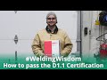 5 Tips to Help You Pass the D1.1 Certification