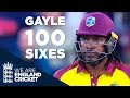 Chris Gayle Reaches 100 Sixes In Blistering 40 Off 20 Balls V England 2017 Full Highlights