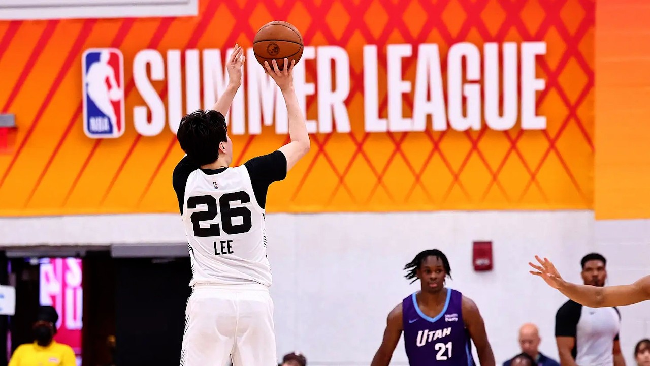 '3점 4개 22점 대폭발' 드디어 터진 이현중의 인생 경기 | NBA 서머리그