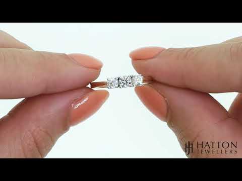 9ct Yellow Gold 0.50ct Diamond Trilogy Ring