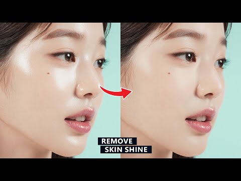 How to remove skin shine in Photoshop   Tutorial for beginners