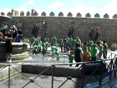 Celebración del ascenso del Óbila a LEB Plata (2)