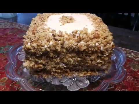 کیک هویج وگردو،بافراستینگ پنیرخامه ای ،خوشمزه باطعمی دلپذیرباآشپزخانه فریبا Carrot Cake