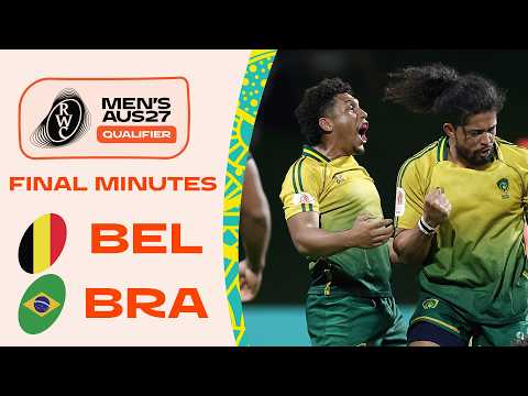 An INSANE last 15 minutes 😱 | Belgium v Brazil | Rugby World Cup 2027 Final Qualification Tournament