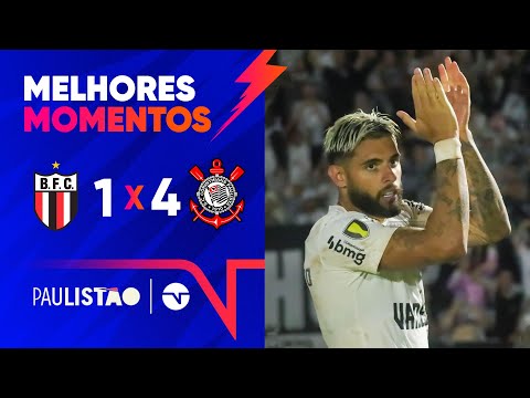 Gols e lances de Botafogo-SP x Corinthians