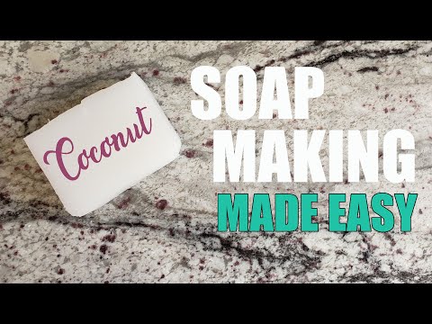 Make Bar Soap - 100% Coconut Oil Recipe - Every Step Explained