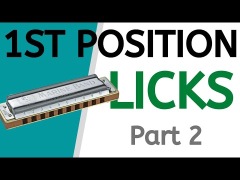1st position blues harmonica licks (Part 2)