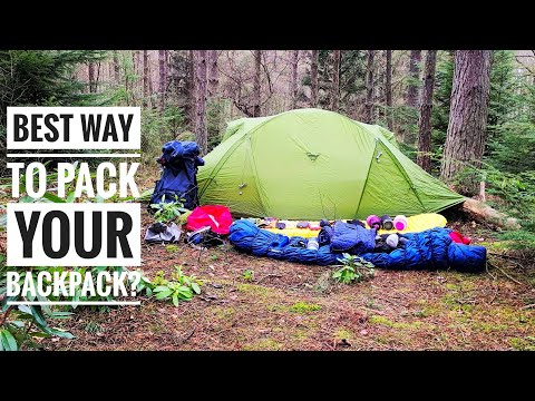 How I Pack My Winter Wild Camping Gear In My Backpack | Osprey Rook 65